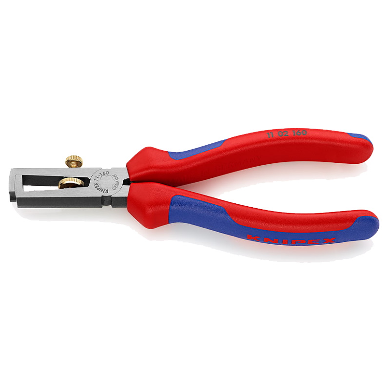 Стриппер Knipex KN-1102160, 5 мм (10 мм²), длина 160 мм, пружина, фосфатированный, двухкомпонентные ручки