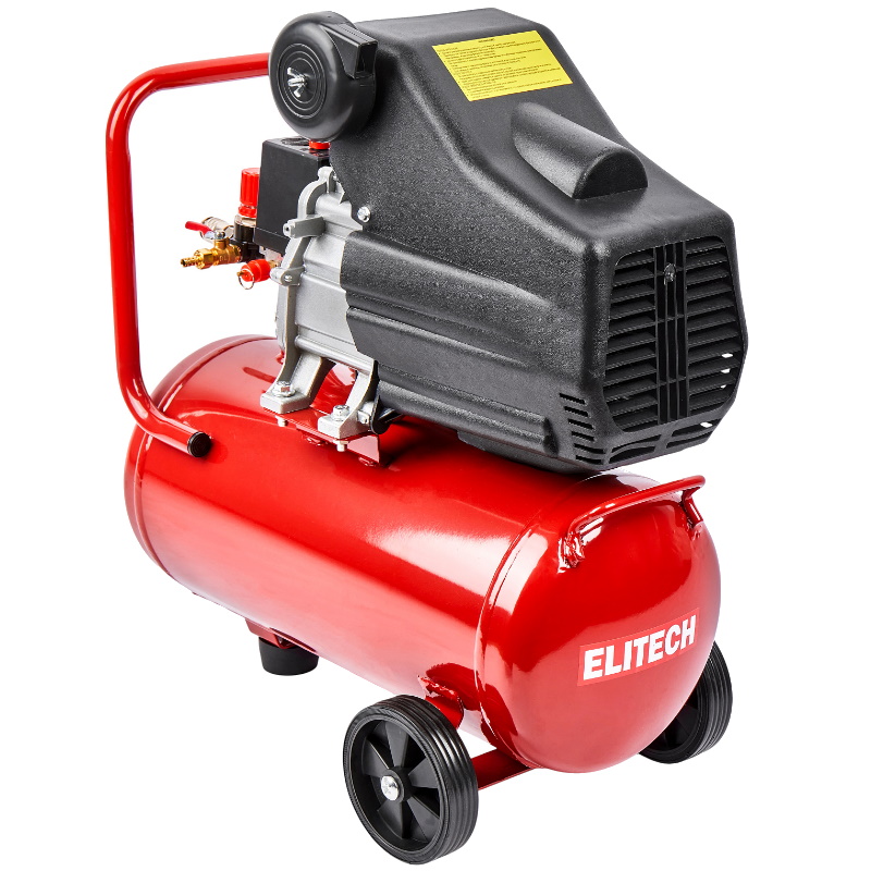 Компрессор коаксиальный масляный Elitech ДМ КМ 200-24 205959, 240 л/м, 1.5 кВт, 8 бар