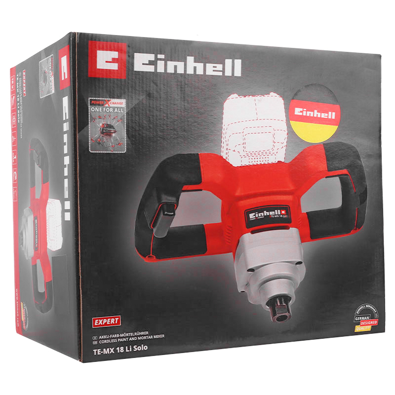 Миксер аккумуляторный Einhell PXC TE-MX 18 Li 4258760SET,18 В, ЗУ, +1 аккумулятор, 5.2 Ач