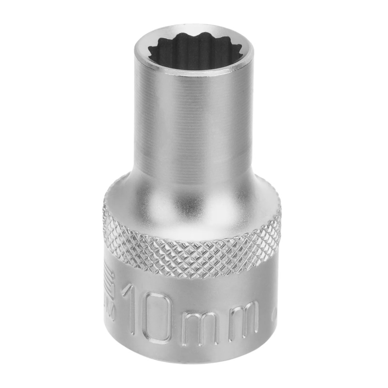 Головка торцевая Stels 13651, 10 мм, 12-гранная, CrV,под квадрат 1/2", хромированная в Рыбинске
