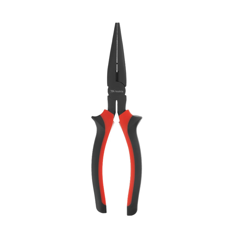 Длинногубцы Matrix Black Nickel 17162, 200 мм, прямые, двухкомпонентные рукоятки в Туле