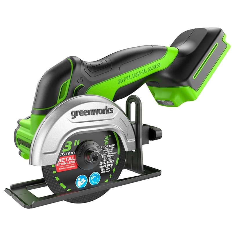 Угловая шлифмашина (болгарка) аккумуляторная Greenworks GD24UCS 3402007, 76 мм 24 В, плавный пуск в Рыбинске
