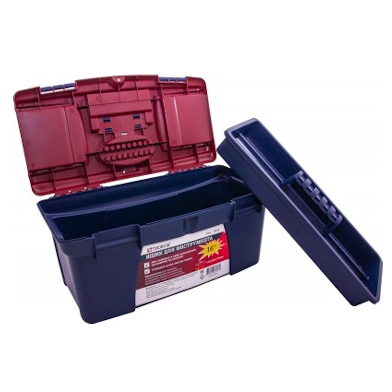 Ящик для инструмента Thorvik TB16 053805, 16", пластиковый, 410х220х195 мм в Муроме