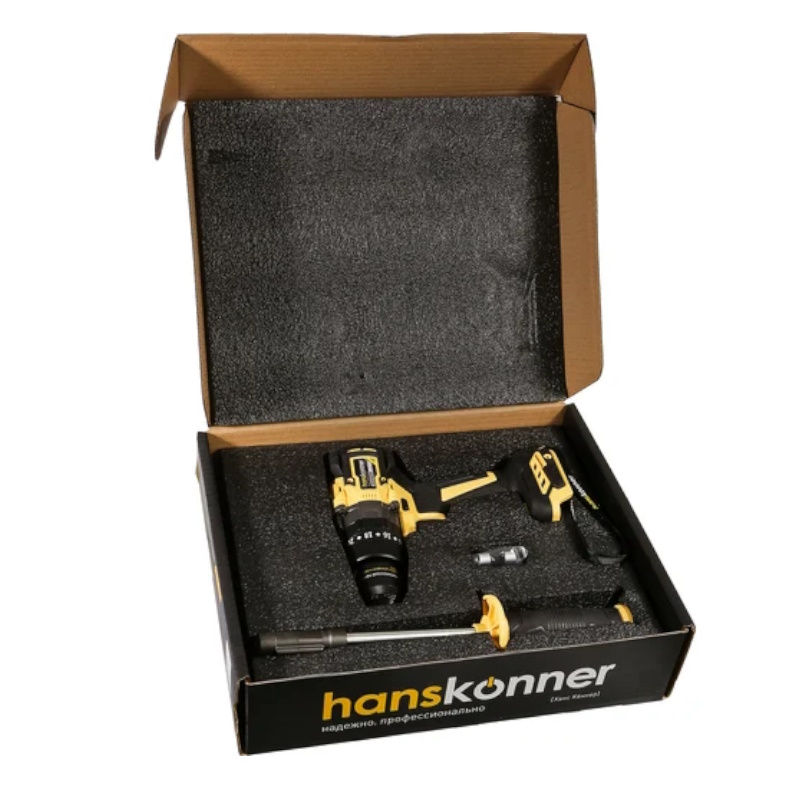Дрель аккумуляторная Hanskonner HCD18165BL, б/щ удар 1BS,165Нм, под MAKITA LXT, 13мм, без АКБ и ЗУ в Угличе