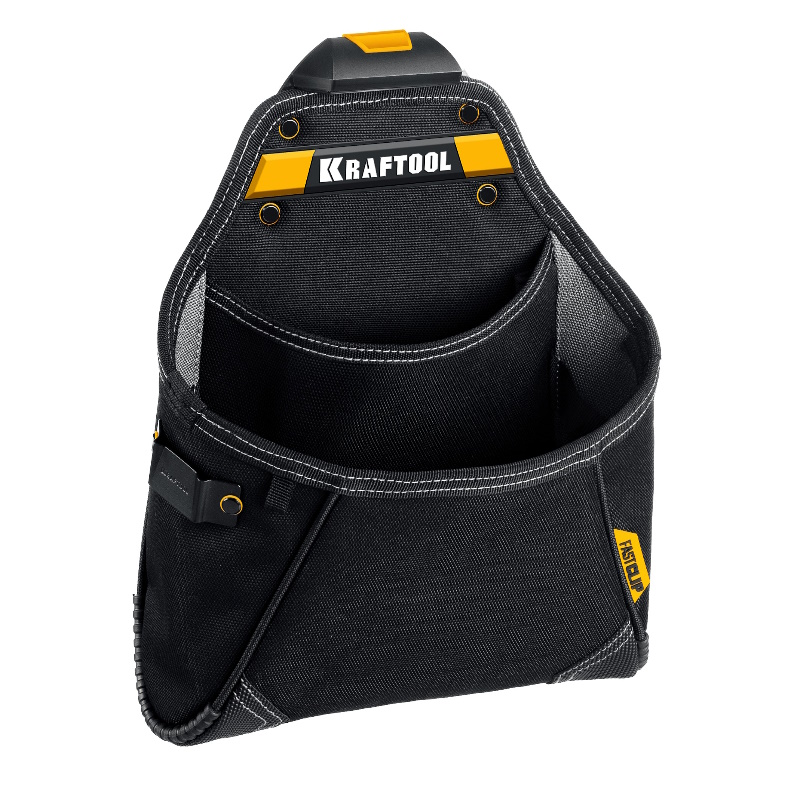 Поясная сумка Kraftool KP-12 38774 (с быстросъёмным креплением FastClip, 12 карманов и петель, 260 х 340 мм)