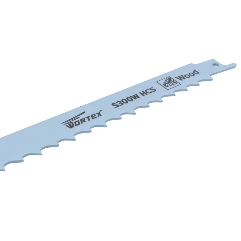 Пилка сабельная по дереву Wortex SSB3003H0018 S300W (1 шт.) высокоуглеродистая сталь HCS, 300 мм длина