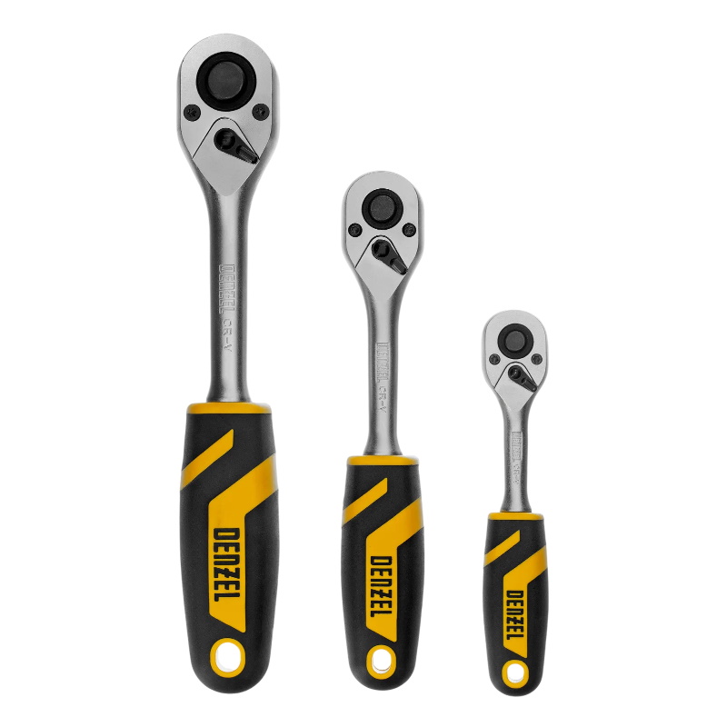 Набор инструментов Denzel 15807, 1/2", 1/4", 3/8", CrV, S2, пластиковый кейс, 216 предметов в Угличе