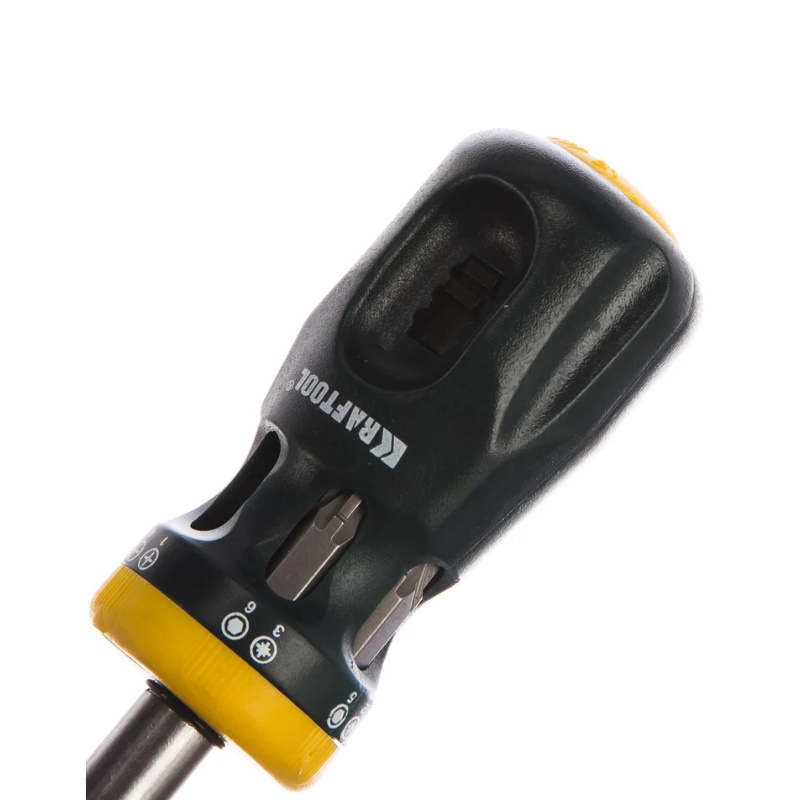 Отвертка реверсивная с битами Kraftool "BIT LOCK" 26161-H13, 12-в-1 в Рыбинске