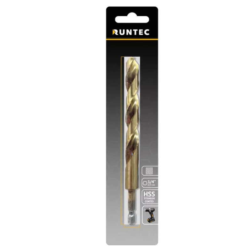 Сверло по металлу Runtec RT-DS13, HSS-TiN, 13 x 151мм, HEX 1/4" в Рыбинске