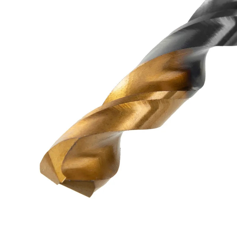 Сверло по металлу Denzel 717222, 10 мм, HSS-Tin, Golden Tip, 8 шт