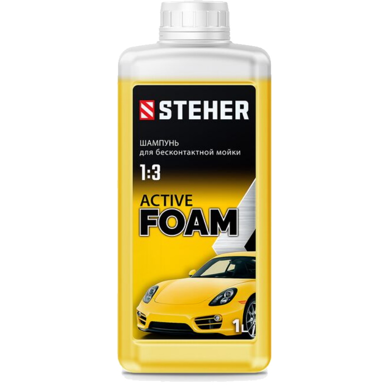 Шампунь для минимоек Steher Active Foam 76050-1, универсальный, 1 л в Вологде