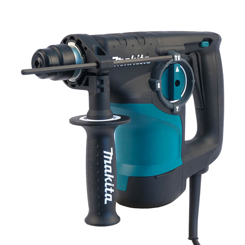 Перфоратор Makita HR 2810 153601 (патрон SDS-Plus, мощность 800 Вт, 2.9 Дж, макс диаметр сверления 80 мм, кейс)