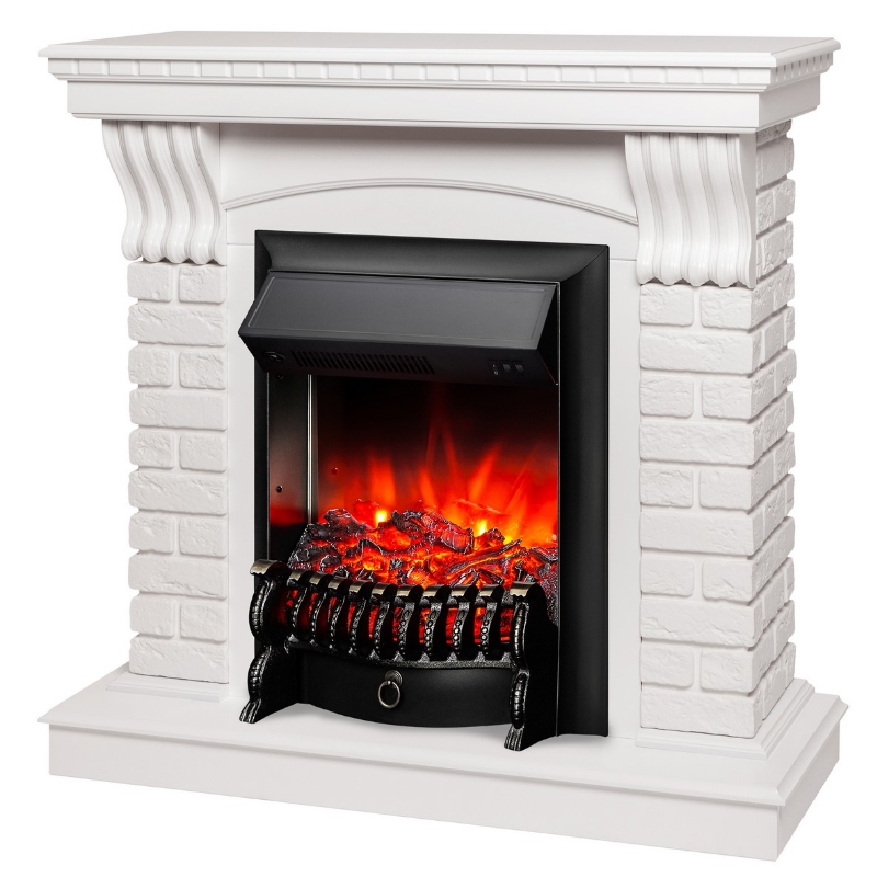 Каминокомплект RealFlame JAZZ STD/EUG WT+ FOBOS LUX BL 10021179 в Кинешме