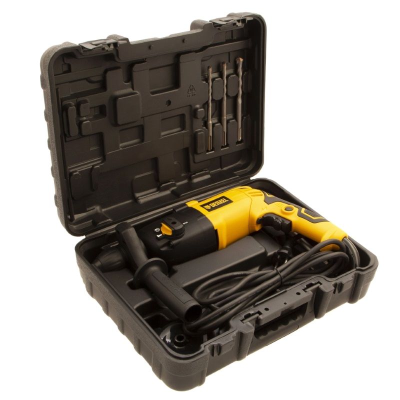 Перфоратор Denzel RH-750-24  в кейсе, с защитной муфтой в Твери