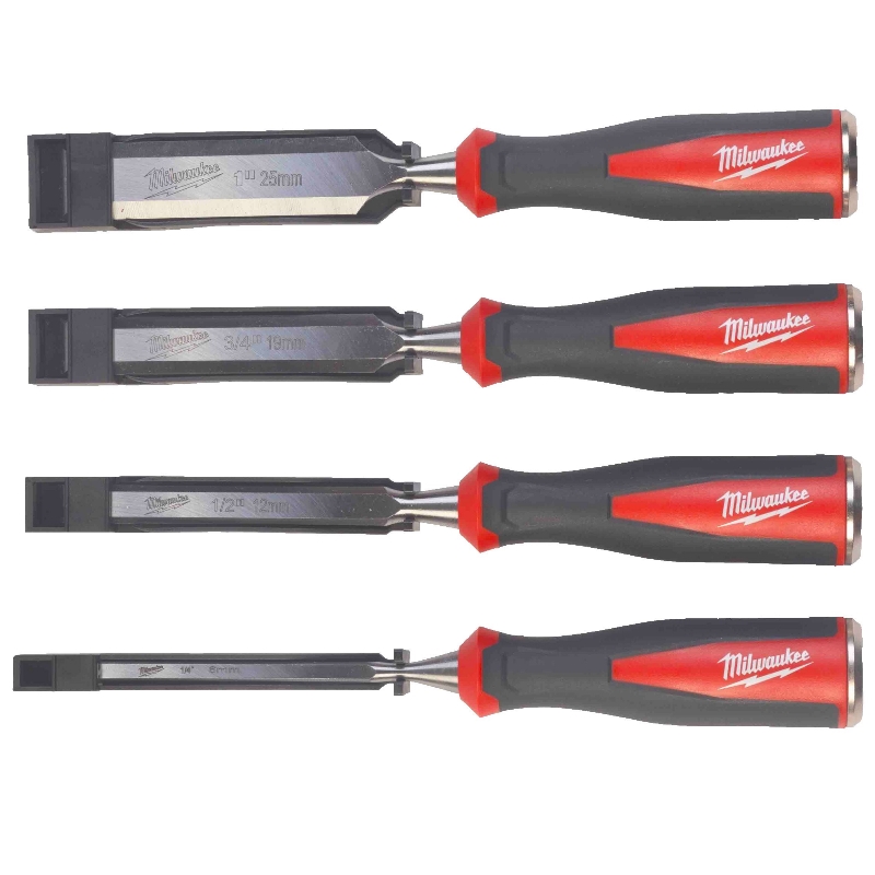 Стамески плоские Milwaukee 4932479897, набор 4 ед.
