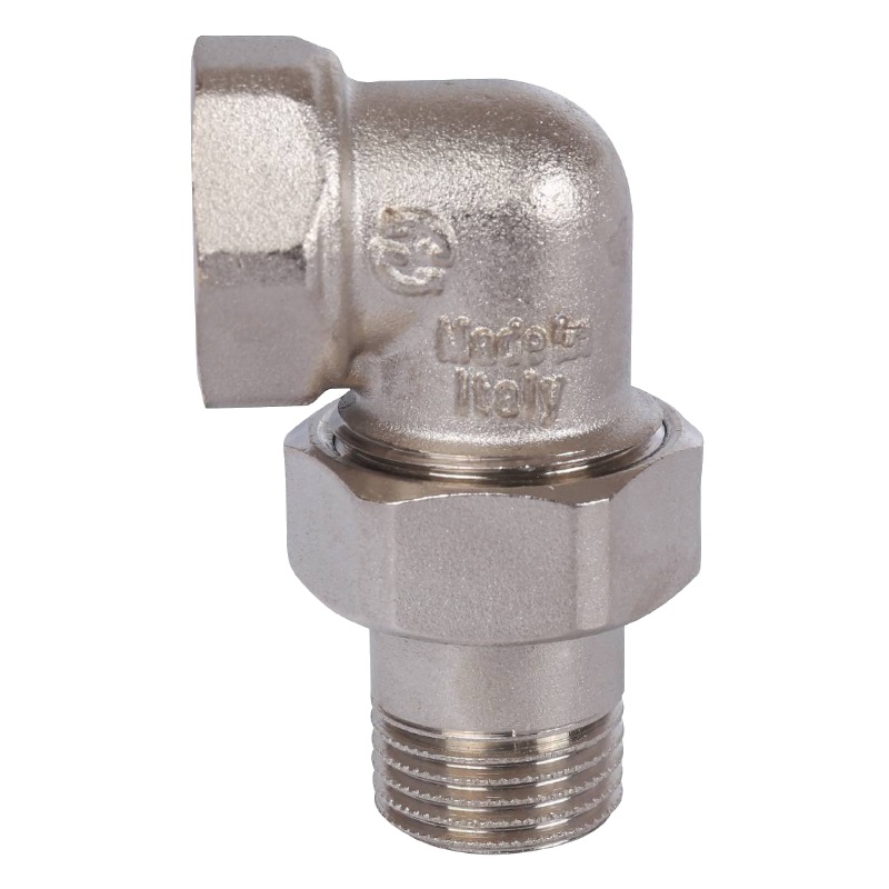 Американка угловая Stout SFT-0057-000012 ВН, 1/2", уплотнение под гайкой o-ring кольцо, никелированное в Александрове