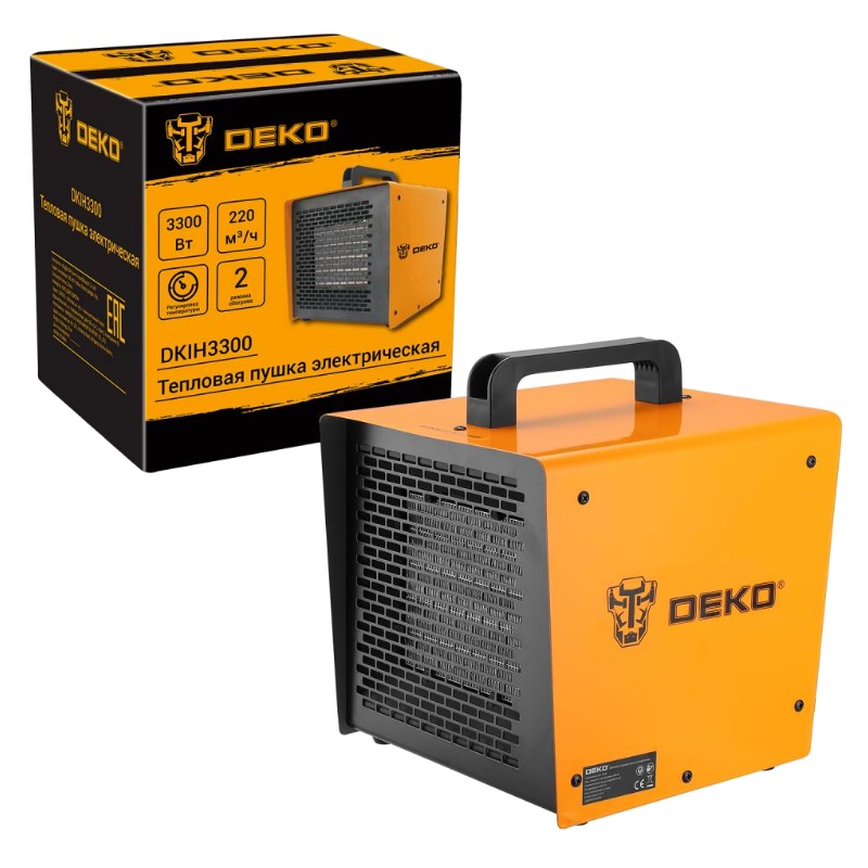 Тепловая пушка электрическая Deko DKIH3300 082-1009 3300Вт 2840₽
