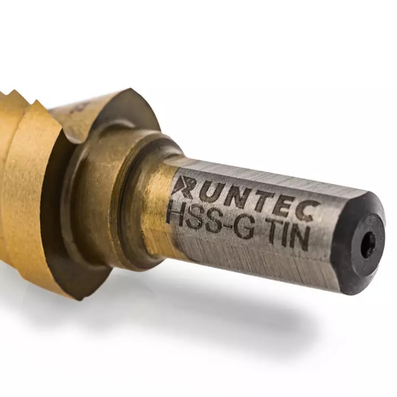 Сверло ступенчатое Runtec RT-DS4-22-10, 4-22 мм, 10 ступеней, HSS-TiN
