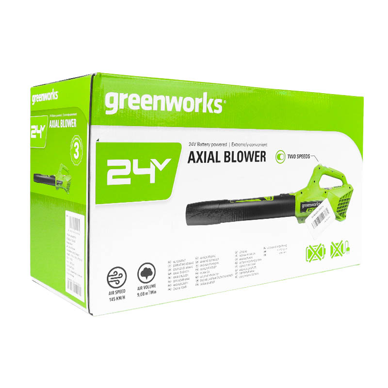 Воздуходув аккумуляторный Greenworks G24AB 24В VT (без АКБ и ЗУ) 2404807 во Владимире