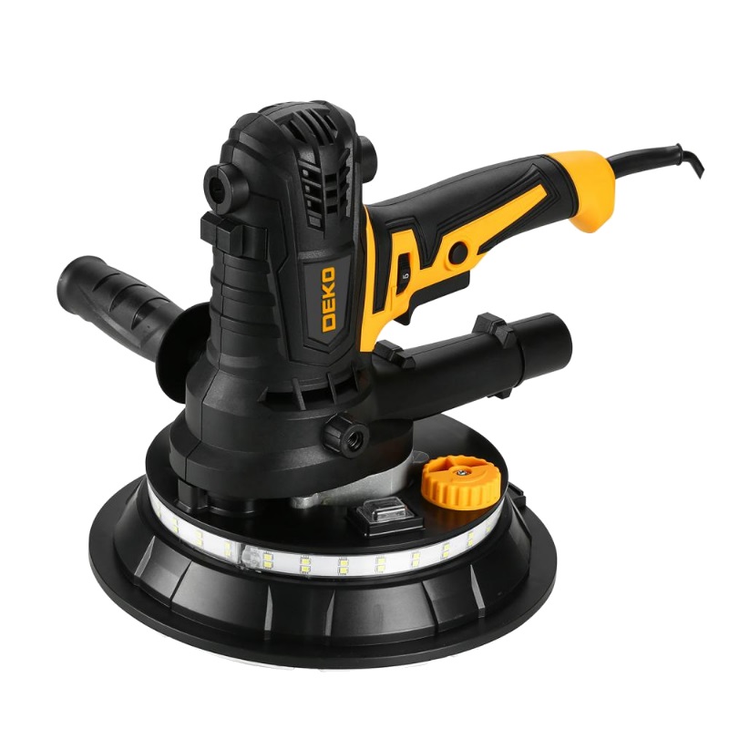 Шлифмашина эксцентриковая Deko DKG900 063-2207 (180 мм, 900 Вт, для стен и потолков, с LED подсветкой) в Муроме