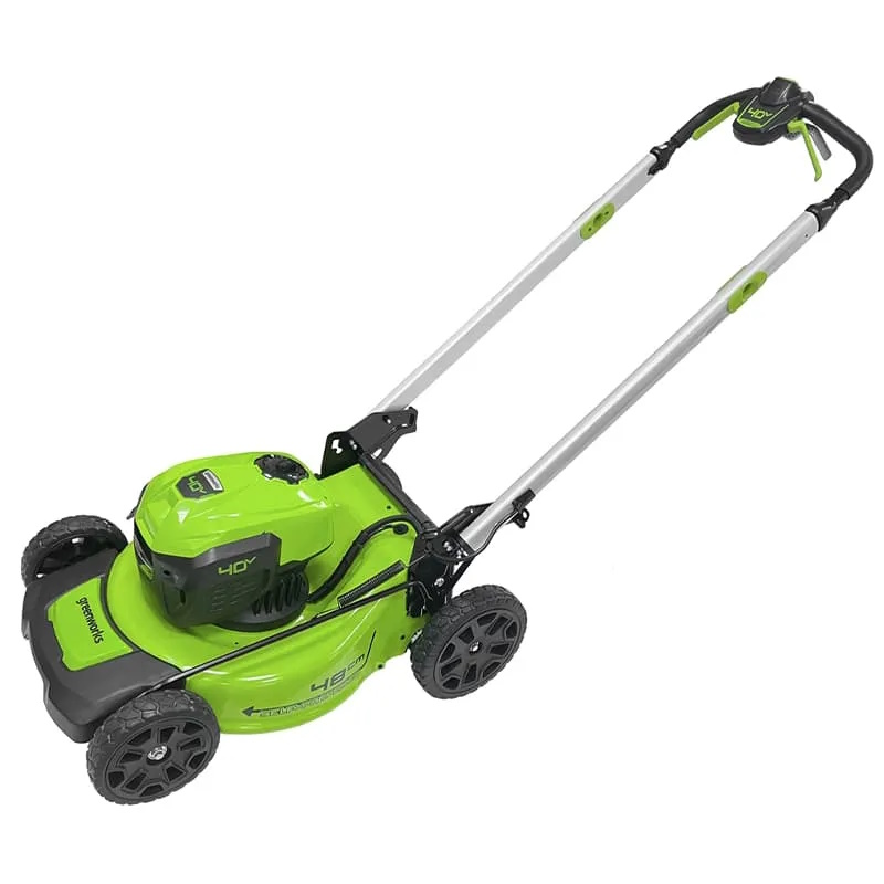 Газонокосилка аккумуляторная Greenworks GD40LM48SP 2517407UH, 40V, 48 см, самоходная, бесщеточная, c 1хАКБ 8 Ач и ЗУ в Твери