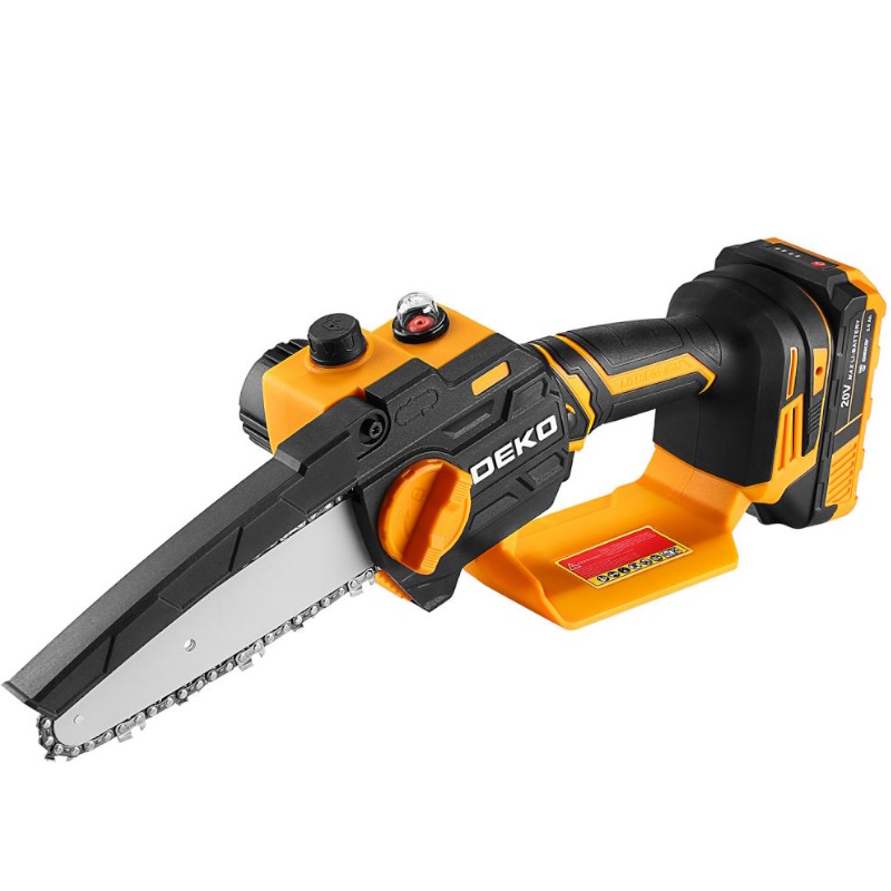 Пила цепная аккумуляторная Deko DKCHS 063-4307-2 20В 1x2.0Ач 2 цепи в Кинешме