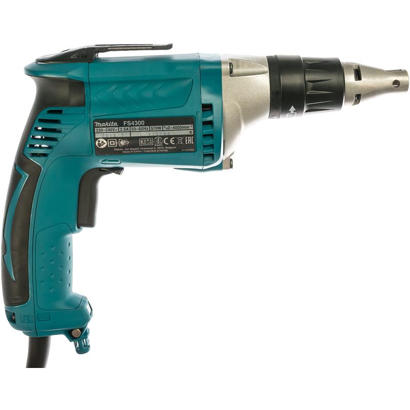 Сетевой шуруповерт Makita FS4300 (4000 оборотов/мин, реверс, поставляется в коробке)