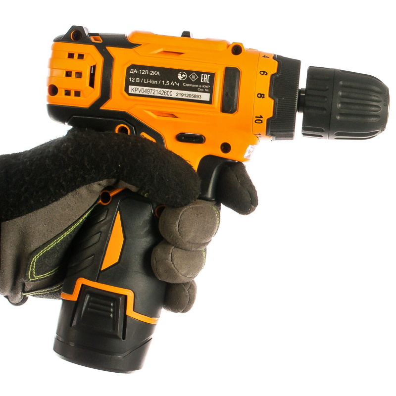 Аккумуляторная дрель-шуруповерт Вихрь ДА-12Л-2КА 72/14/26