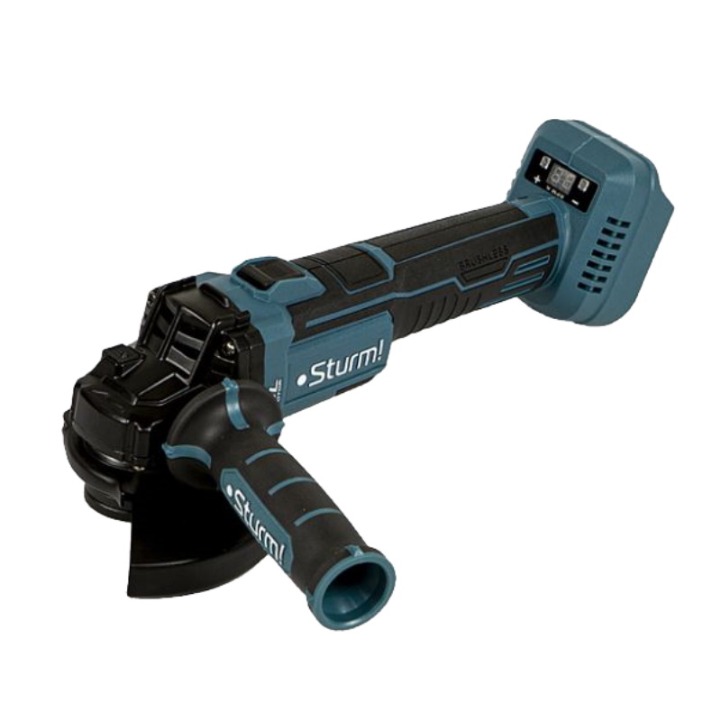 Углошлифовальная машина аккумуляторная Sturm! CAG1812BLE, бесщеточная, 18В, 1BatterySystem, 125мм, без АКБ и ЗУ