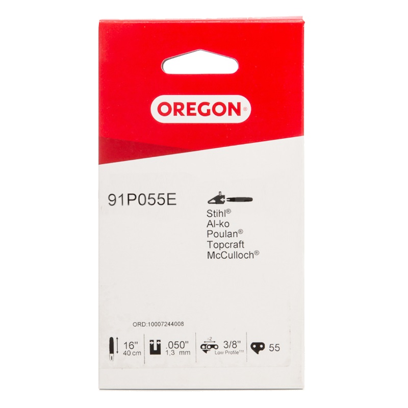 Пильная цепь Oregon 91P055E (3/8", 55 звеньев, 1,3 мм)