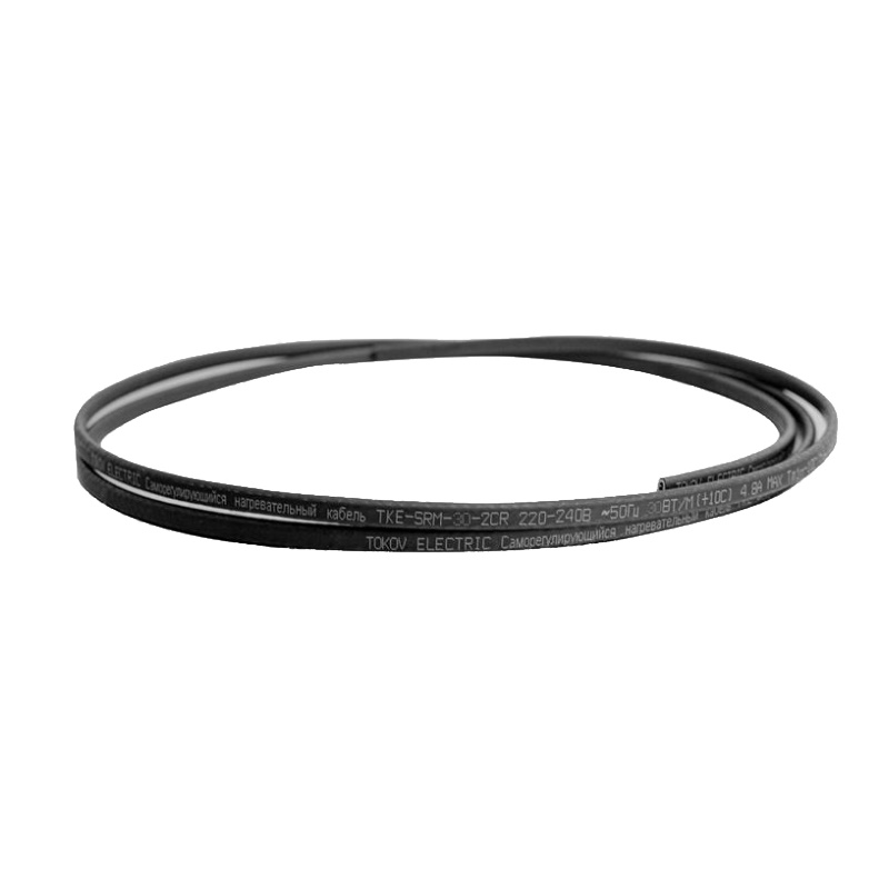 Кабель нагревательный саморегулирующегося кабеля Tokov electric TKE-SRM-30-2CR 1775985, 30Вт/м с экраном термопласт в Коврове