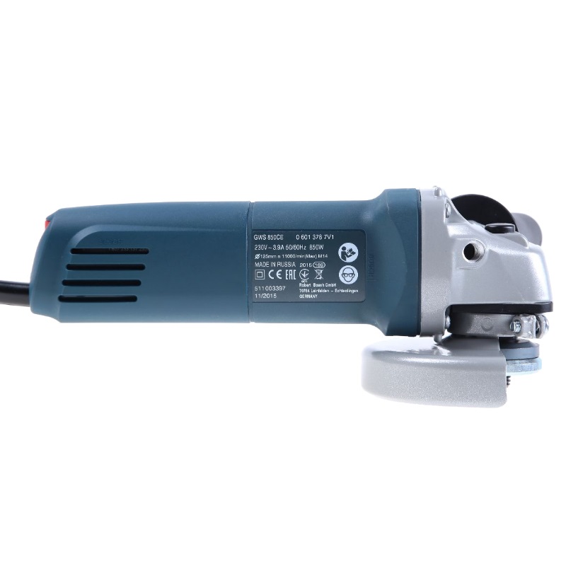 Угловая шлифмашина (болгарка) Bosch GWS 850 CE 0.601.378.792, 125 мм, 850 Вт, плавный пуск, регулировка оборотов во Владимире
