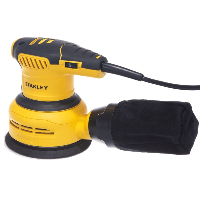 Эксцентриковая шлифмашина Stanley SS30-RU (мощность 300 Вт, вес 1,4 кг, работа с пылесосом, оснастка 125 мм) в Твери