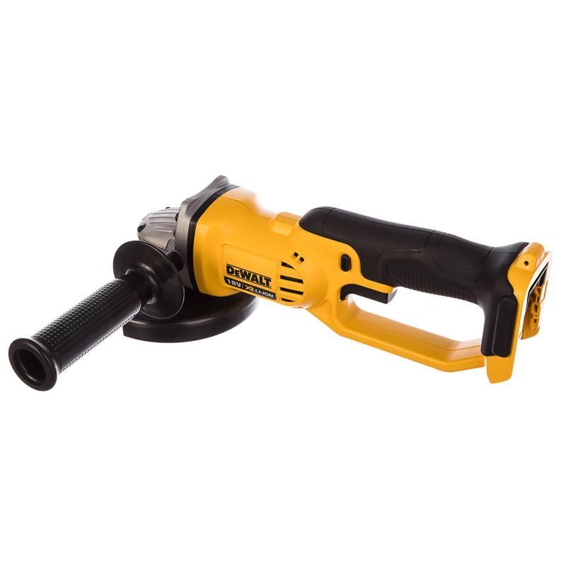 Угловая шлифмашина (болгарка) аккумуляторная DeWalt DCG412N, 125 мм, 18 В, без АКБ и ЗУ, плавный пуск в Твери