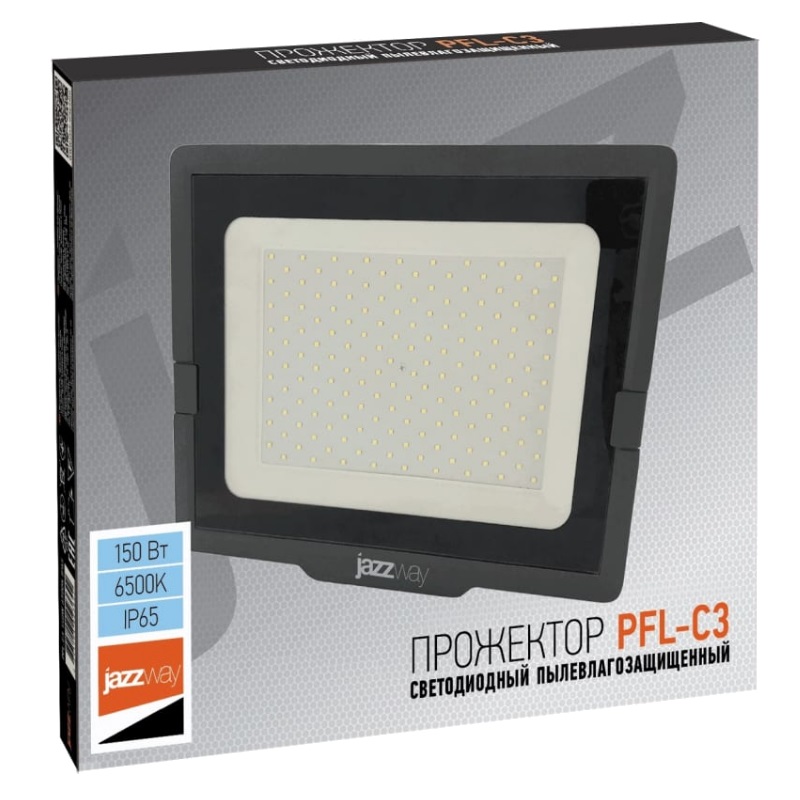 Прожектор светодиодный JazzWay PFL-C3 150W 6500K IP65 с клапаном 5023642A в Рыбинске