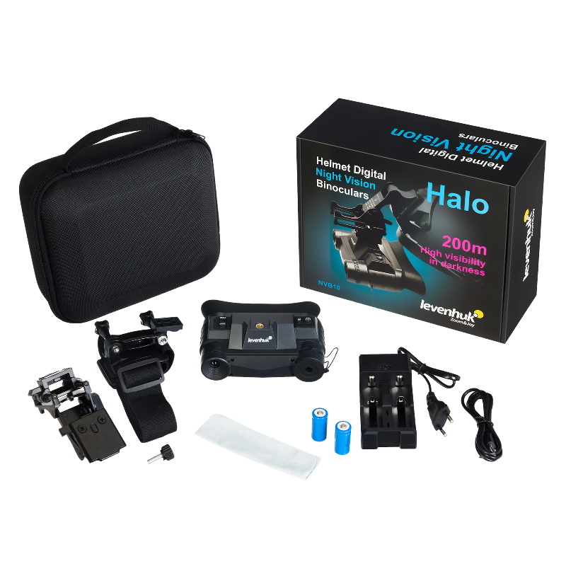 Бинокль цифровой Levenhuk Halo NVB10 Helmet 83608, ночного видения с креплением