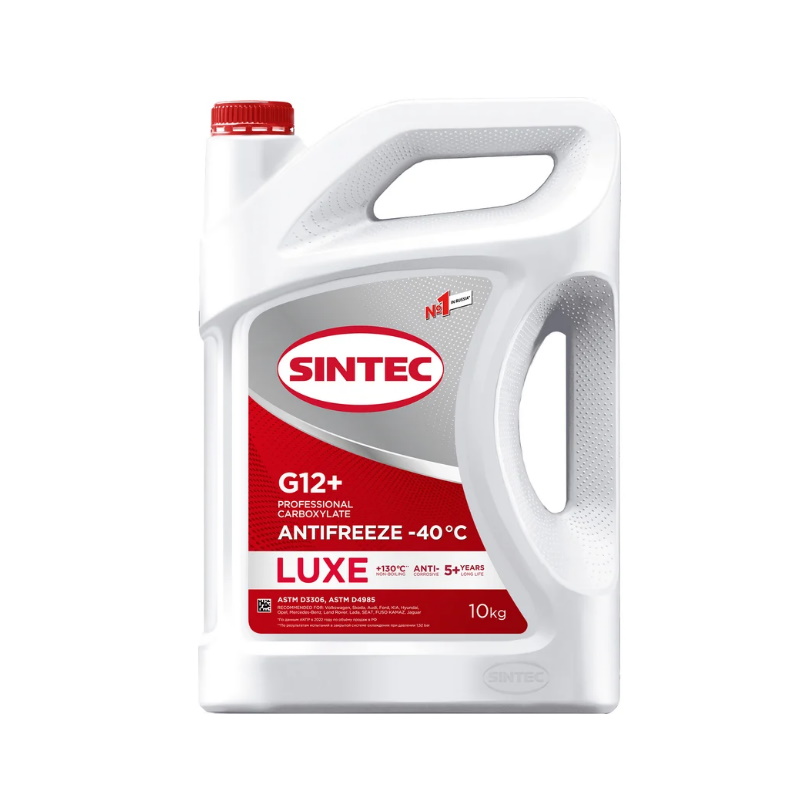 Антифриз ТСС Sintec ANTIFREEZE LUX G12 037617 красный -40 10л 2200₽