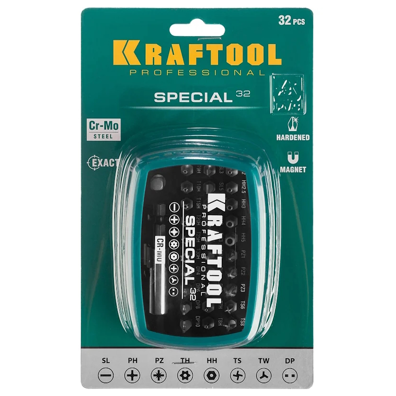 Набор специальных бит Kraftool Special-32 2610-H32, 32 шт. в Ярославле