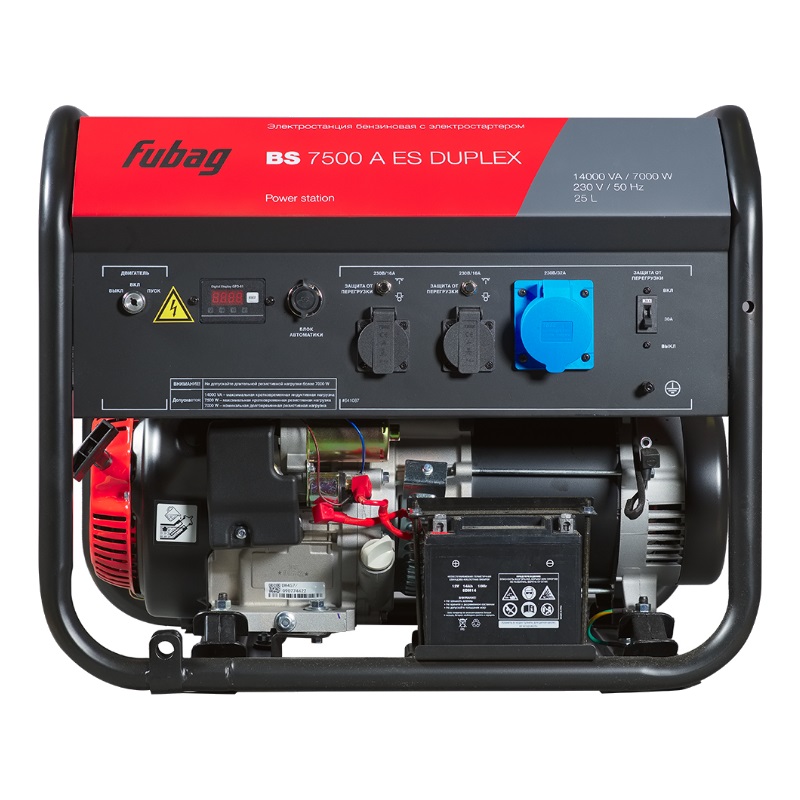 Электростанция бензиновая Fubag BS 7500 A ES DUPLEX