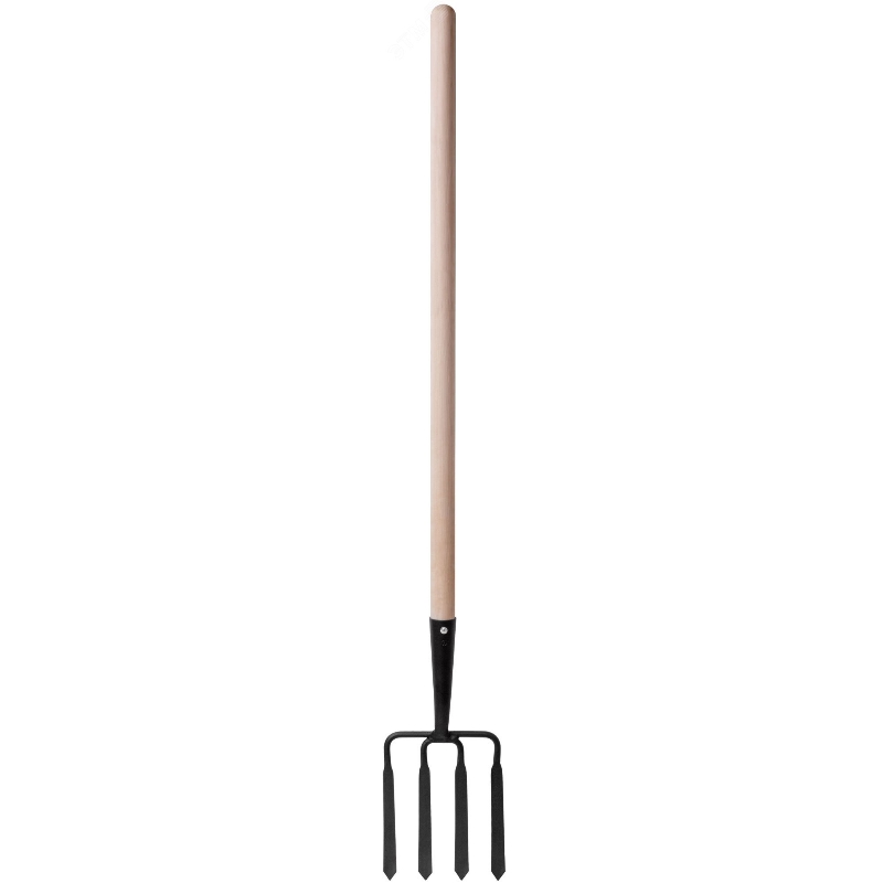 Вилы 4-х рогие копальные с деревянным черенком 190х220х1320 мм 76990 1547₽