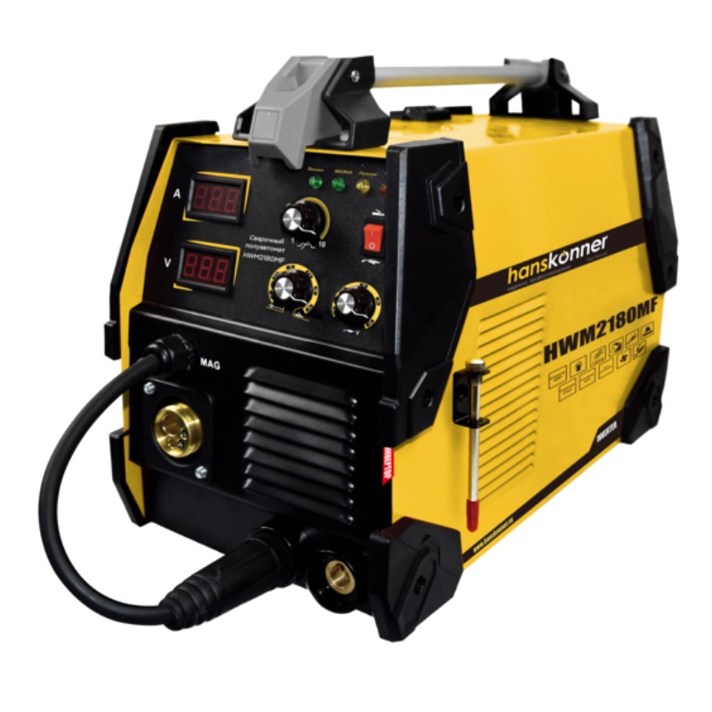 Сварочный полуавтомат Hanskonner HWM2180MF MIGMAG 20-180 А с функцией MMA 20-160 А