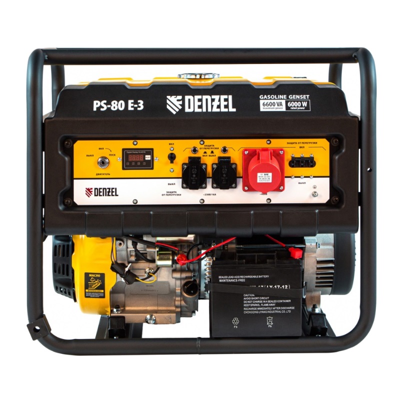 Бензиновый генератор Denzel PS-80E-3, 946954 в Ярославле
