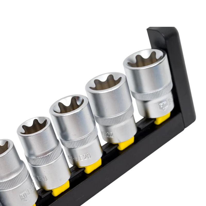 Набор головок торцевых Berger BG2165, 1/2DR- 1/4DR, TORX, 14 предметов