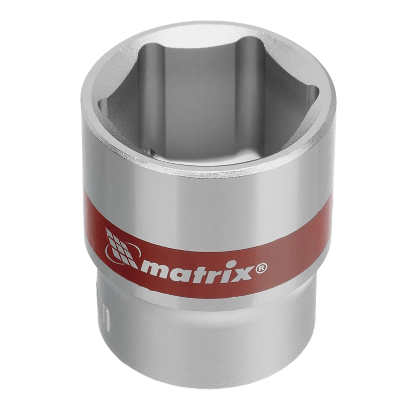 Набор торцевых головок Matrix 13558, 3/8", 6 гранные, CrV, 8-19мм, 10 штук в Угличе