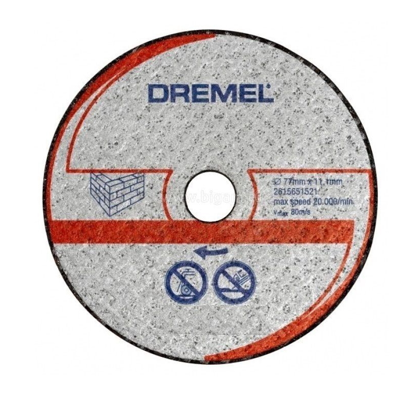 Абразивный отрезной круг по металлу, пластмассе Dremel DSM510 2.615.S51.0JA в Угличе