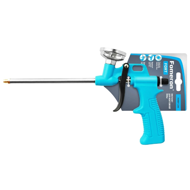 Пистолет для монтажной пены Fomeron Fort X 590224 с металлическим адаптером 567₽