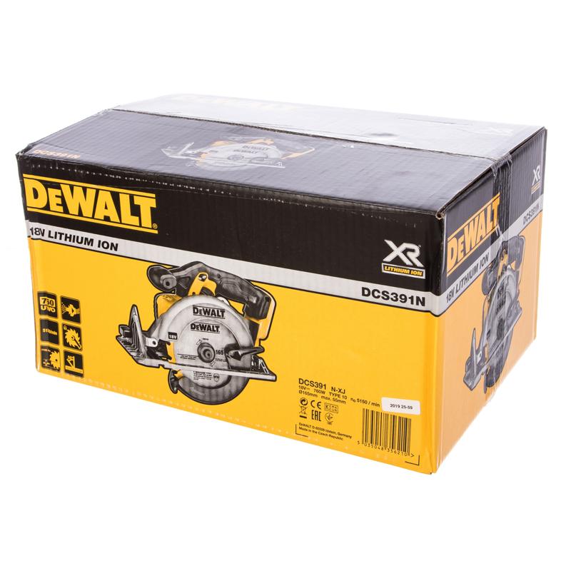 Аккумуляторная циркулярная пила DeWalt DCS391N, без аккумулятора и ЗУ в Кинешме