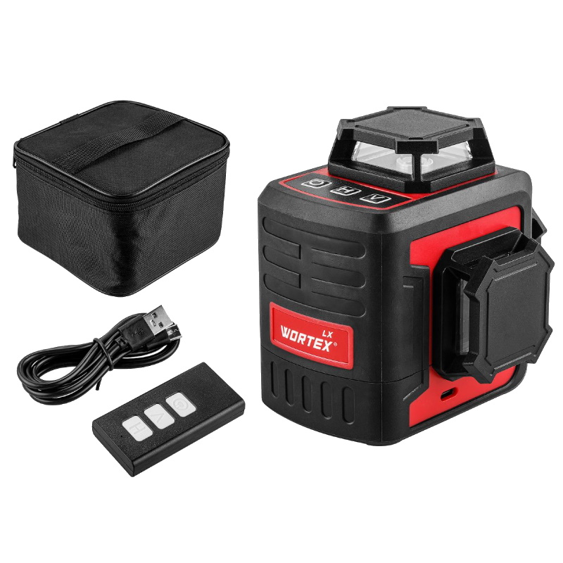 Нивелир лазерный Wortex LX LL 0330-2 1323750, линейный, 3х360°, до 25 м, +/- 0.3 мм/м, зеленый в Туле