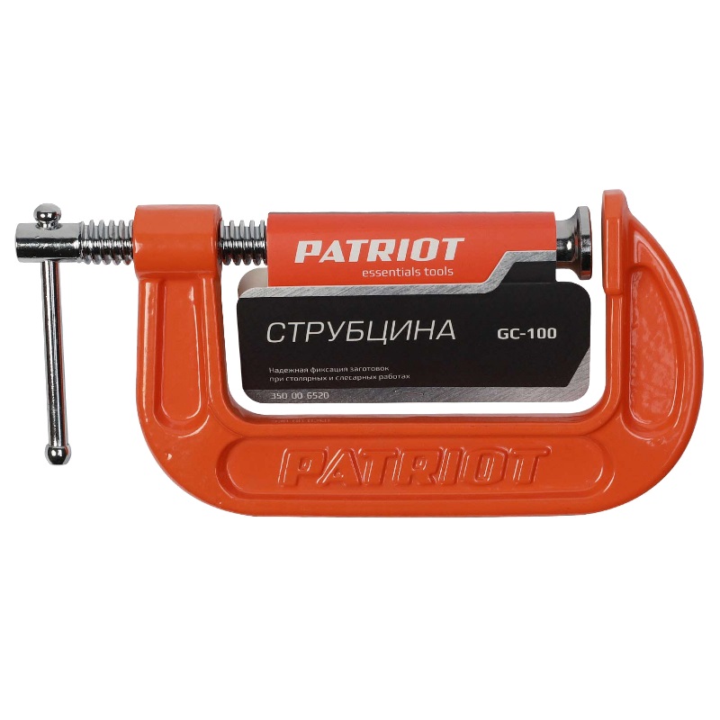 Струбцина Patriot GC-100 350006520, G-образная, 100 мм