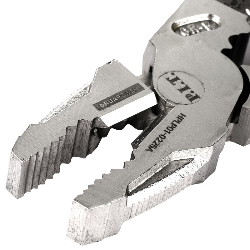 Плоскогубцы многофункциональные P.I.T. DRUA HPLP01-0225A, усиленные, 225 мм, 6 в 1, эксцентрик, никель в Угличе